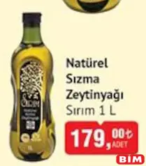 SIRIM NATÜREL SIZMA ZEYTİNYAĞI 1 L SIRIM NATÜREL SIZMA ZEYTİNYAĞI 1 L